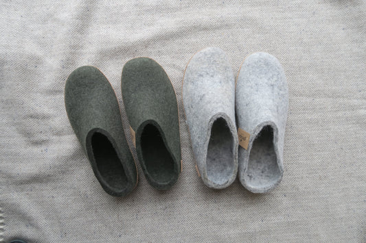 denmark----ウールのルームシューズ---glerups