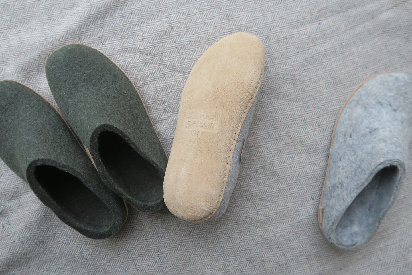 denmark----ウールのルームシューズ---glerups