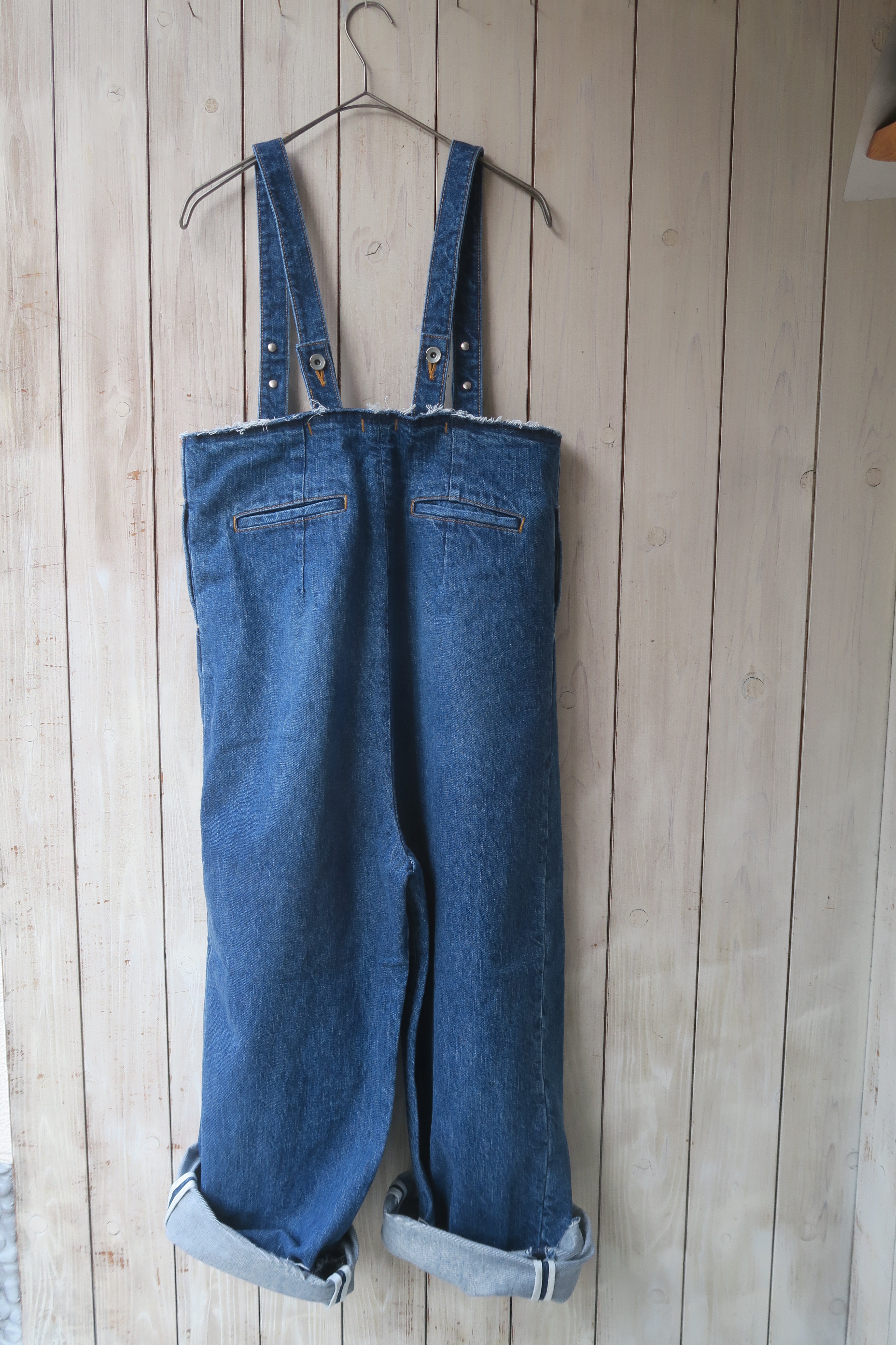 japan----デニムサスペンダーパンツ--R&D【onnellinen 清澄白河 雑貨